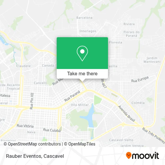 Rauber Eventos map