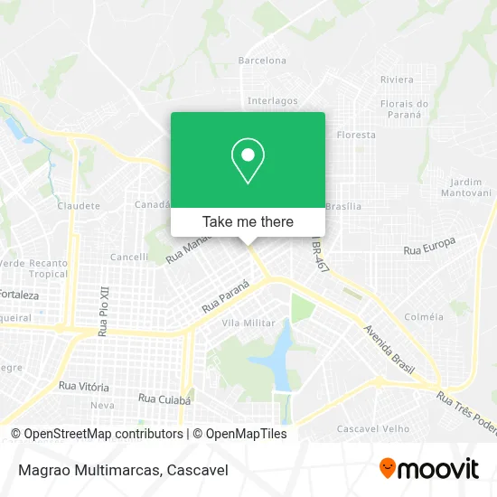 Magrao Multimarcas map