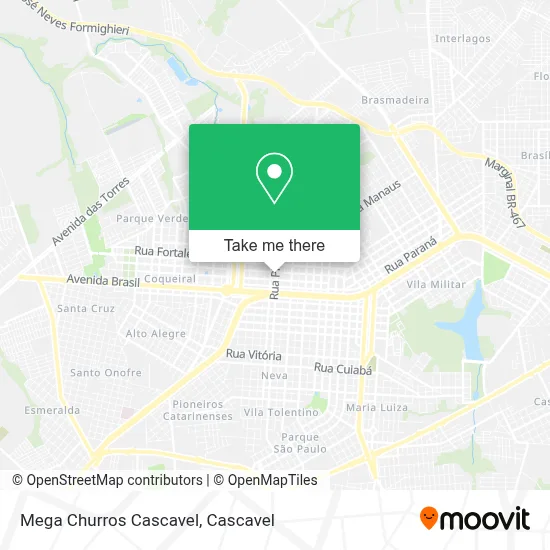 Mega Churros Cascavel map