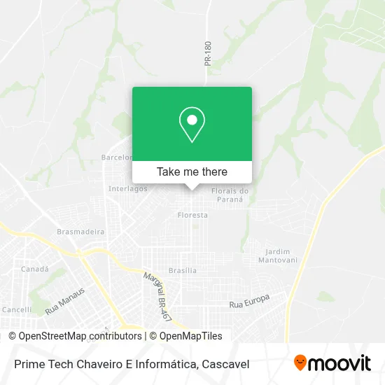 Prime Tech Chaveiro E Informática map