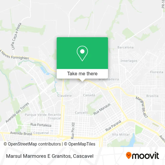 Marsul Marmores E Granitos map