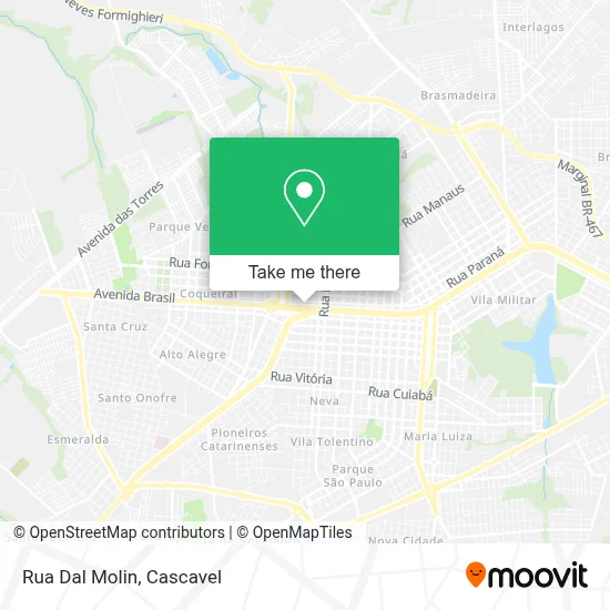 Rua Dal Molin map