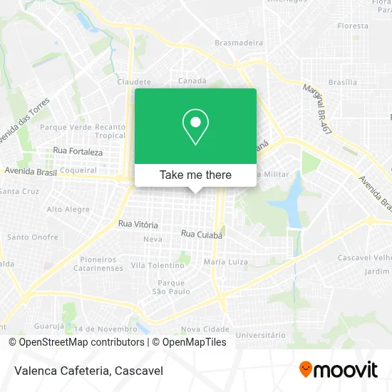 Valenca Cafeteria map