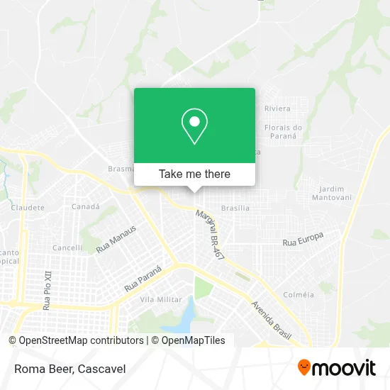 Roma Beer map
