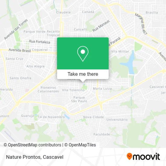 Nature Prontos map
