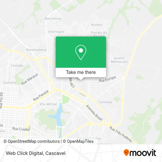 Web Click Digital map