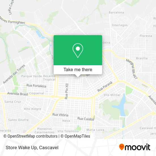 Store Wake Up map