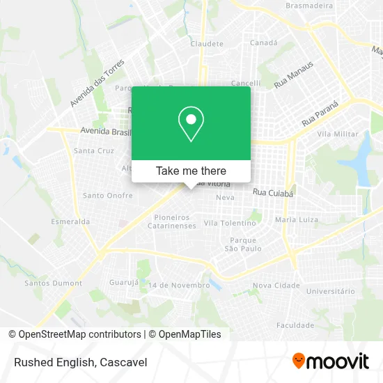 Rushed English map