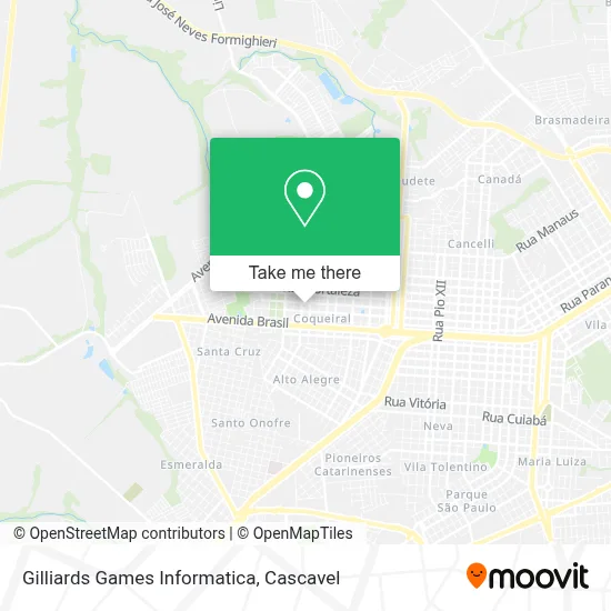 Gilliards Games Informatica map