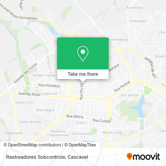 Rastreadores Sobcontrole map