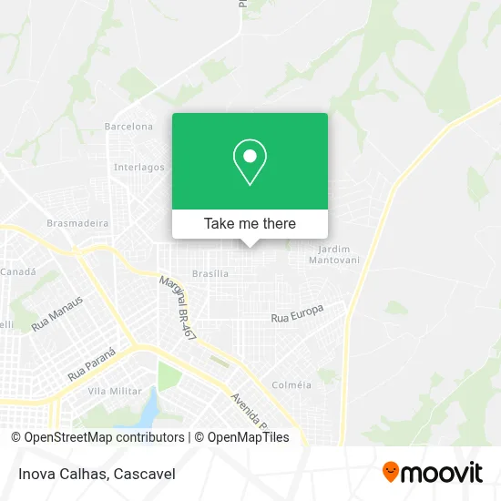 Inova Calhas map