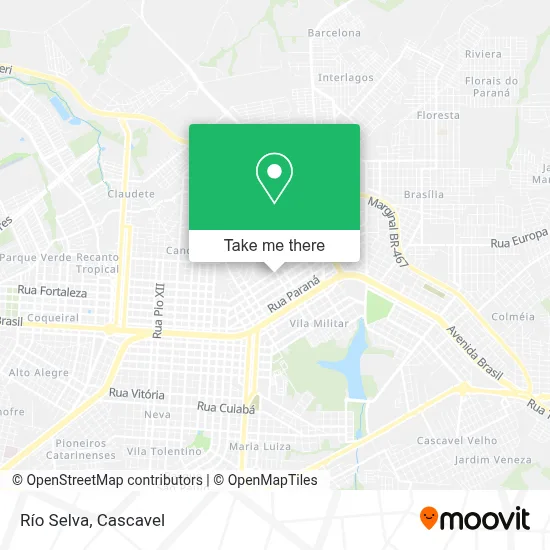 Río Selva map