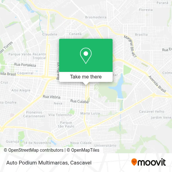 Auto Podium Multimarcas map