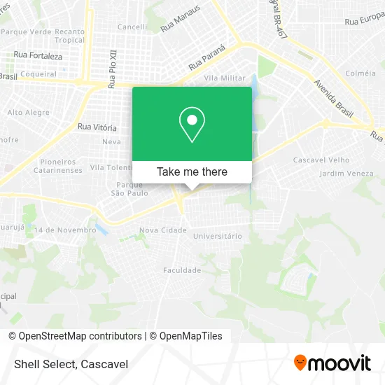 Shell Select map