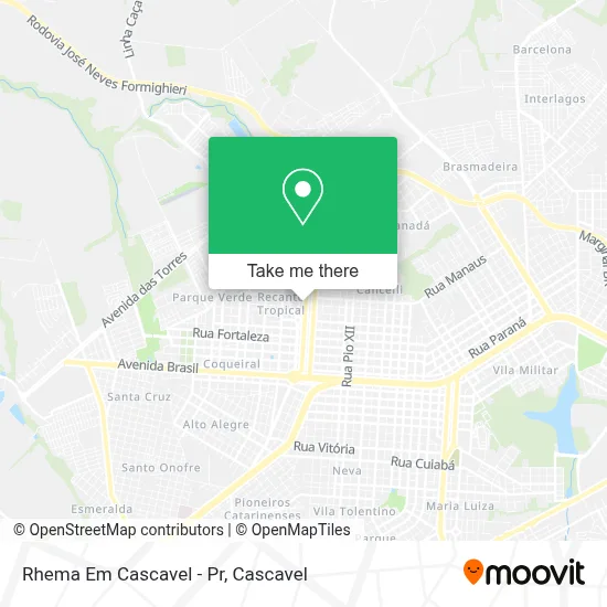Rhema Em Cascavel - Pr map