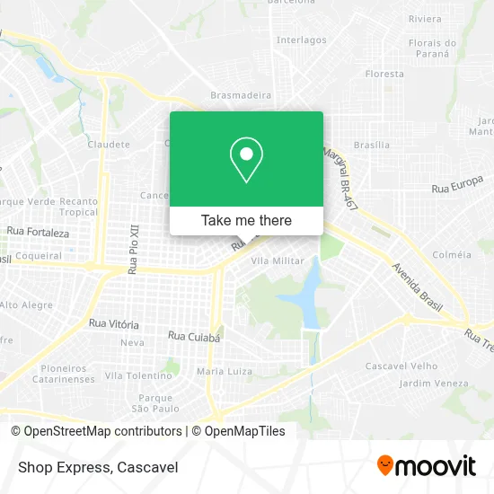 Shop Express map