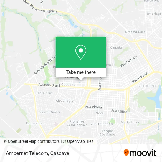 Ampernet Telecom map