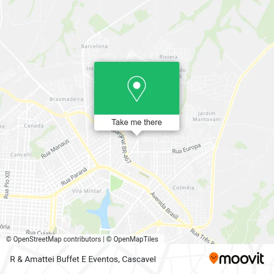 R & Amattei Buffet E Eventos map