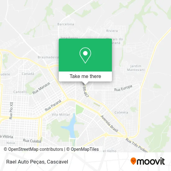 Rael Auto Peças map