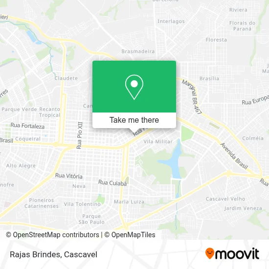 Rajas Brindes map