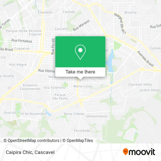 Caipira Chic map