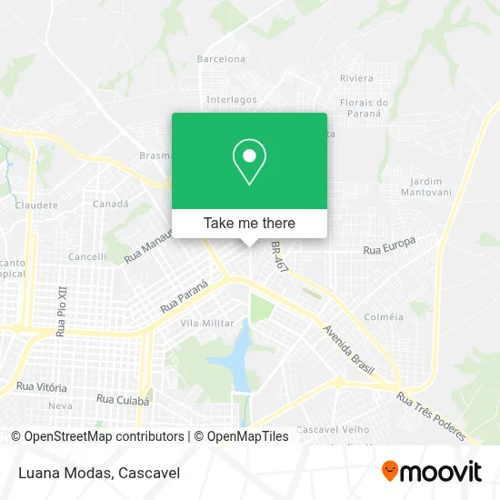 Luana Modas map