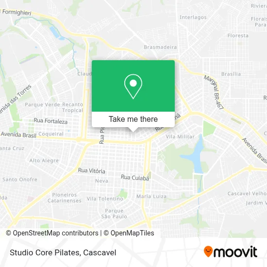 Studio Core Pilates map