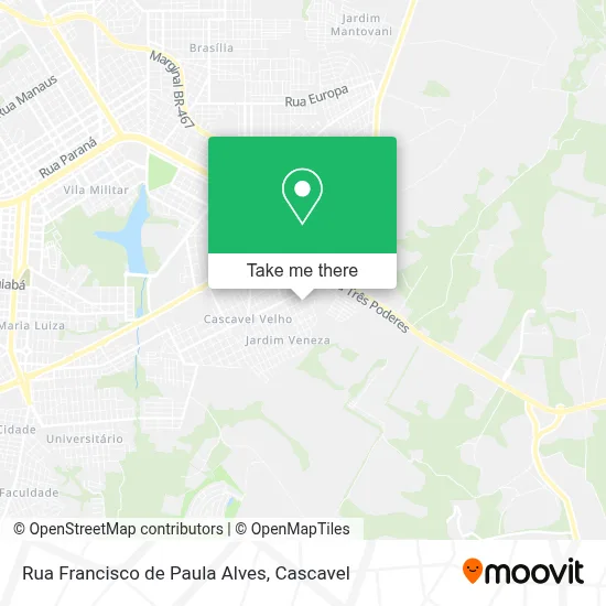 Rua Francisco de Paula Alves map