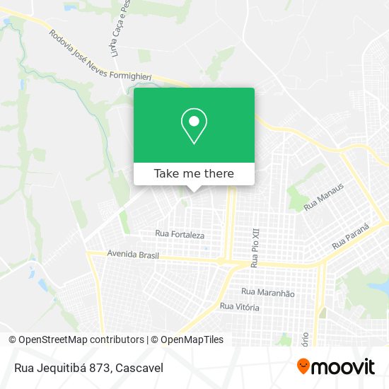 Rua Jequitibá 873 map