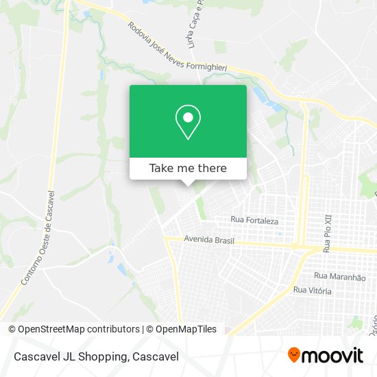 Cascavel JL Shopping map