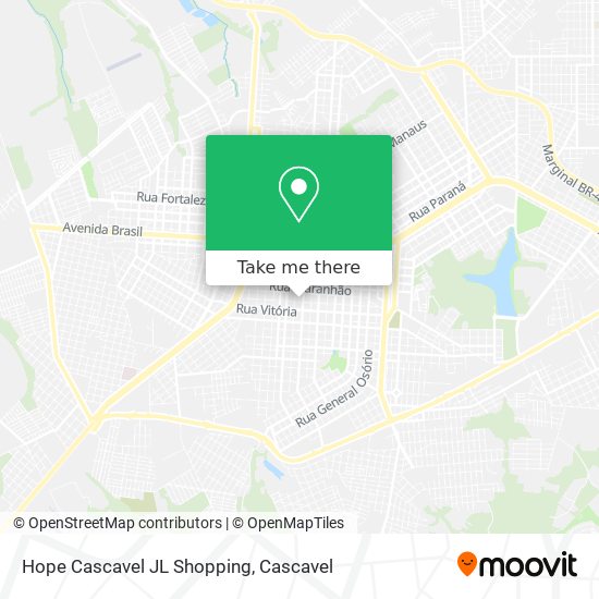 Hope Cascavel JL Shopping map