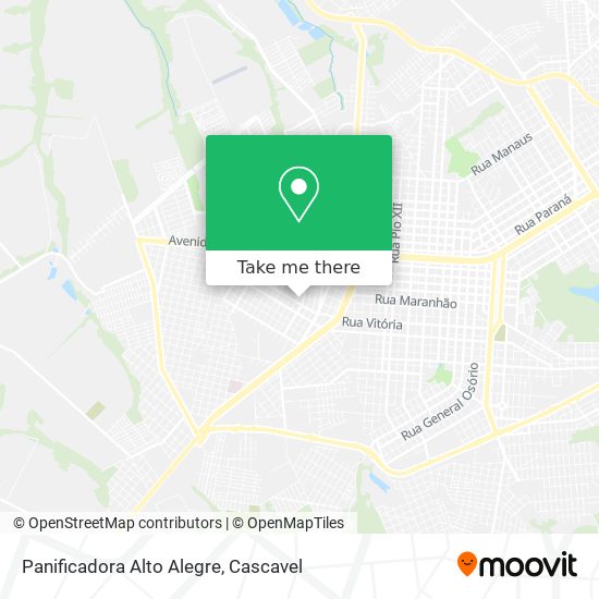 Panificadora Alto Alegre map