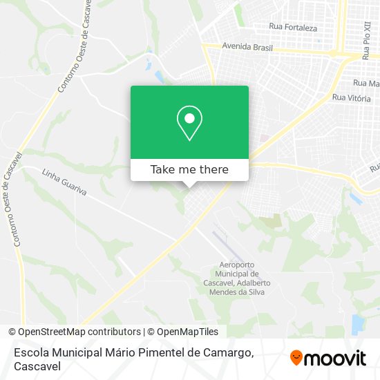 Mapa Escola Municipal Mário Pimentel de Camargo