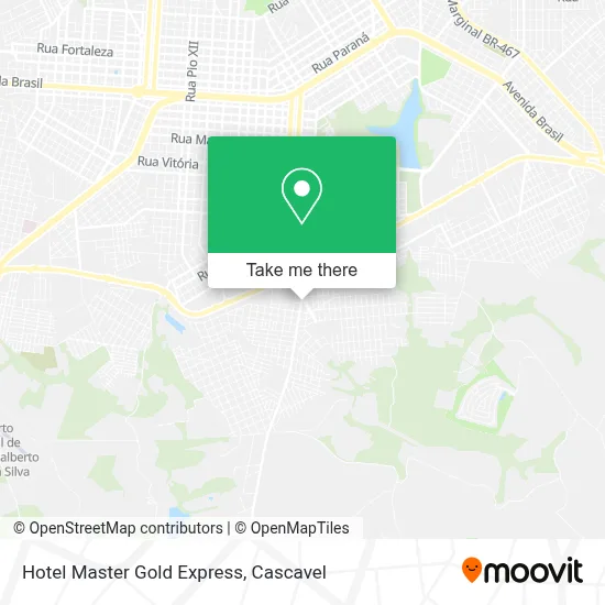 Hotel Master Gold Express map