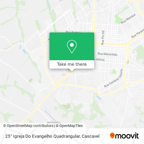 25°	Igreja Do Evangelho Quadrangular map