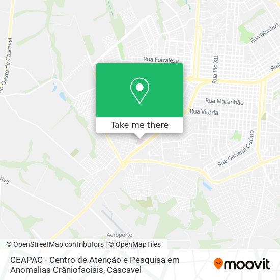 CEAPAC - Centro de Atenção e Pesquisa em Anomalias Crâniofaciais map