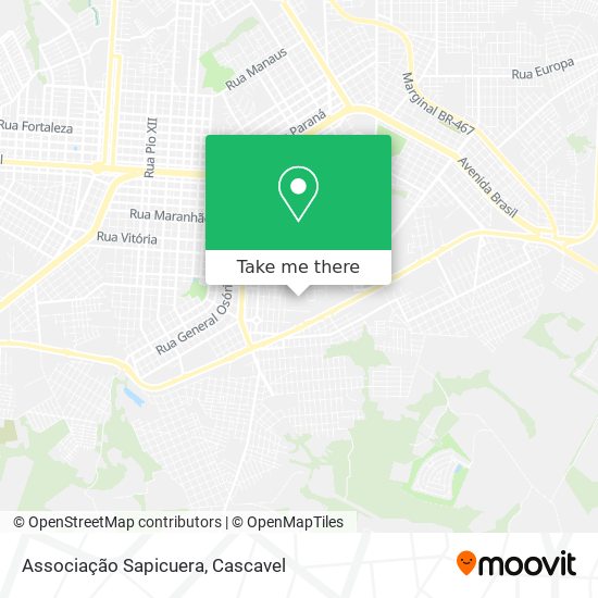 Associação Sapicuera map