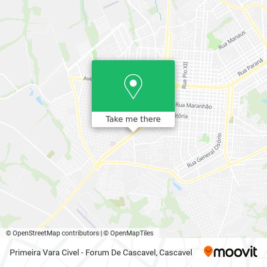 Primeira Vara Civel - Forum De Cascavel map