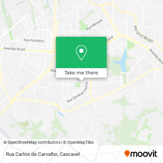 Rua Carlos de Carvalho map
