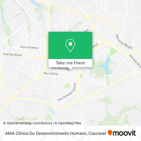 AMA Clínica Do Desenvolvimento Humano map