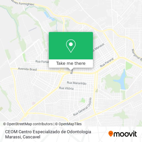 CEOM Centro Especializado de Odontologia Marassi map