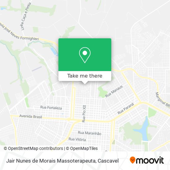 Jair Nunes de Morais Massoterapeuta map