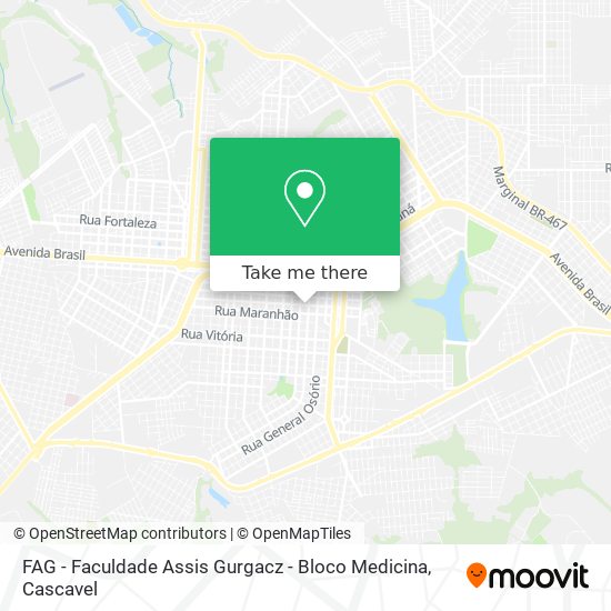 FAG - Faculdade Assis Gurgacz - Bloco Medicina map
