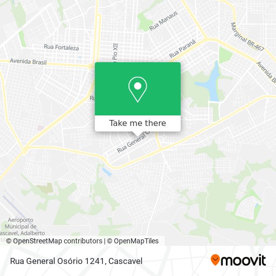 Rua General Osório 1241 map