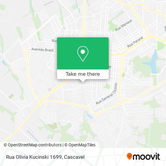Rua Olívia Kucinski 1699 map