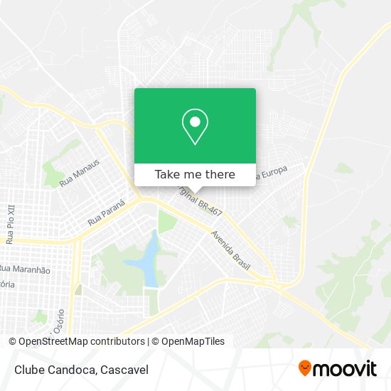 Clube Candoca map