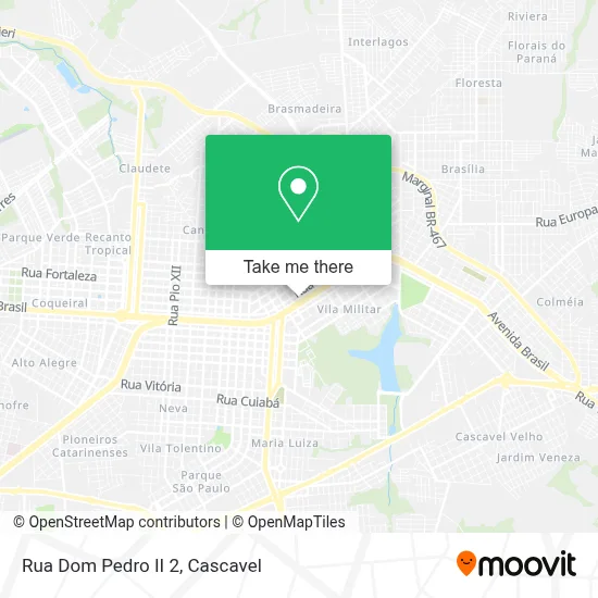 Rua Dom Pedro II 2 map