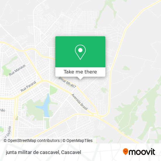 junta militar de cascavel map