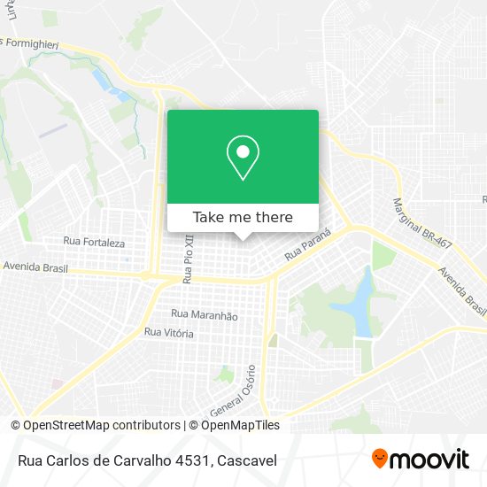 Rua Carlos de Carvalho 4531 map