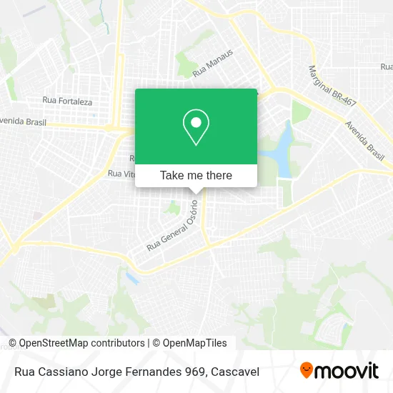 Rua Cassiano Jorge Fernandes 969 map